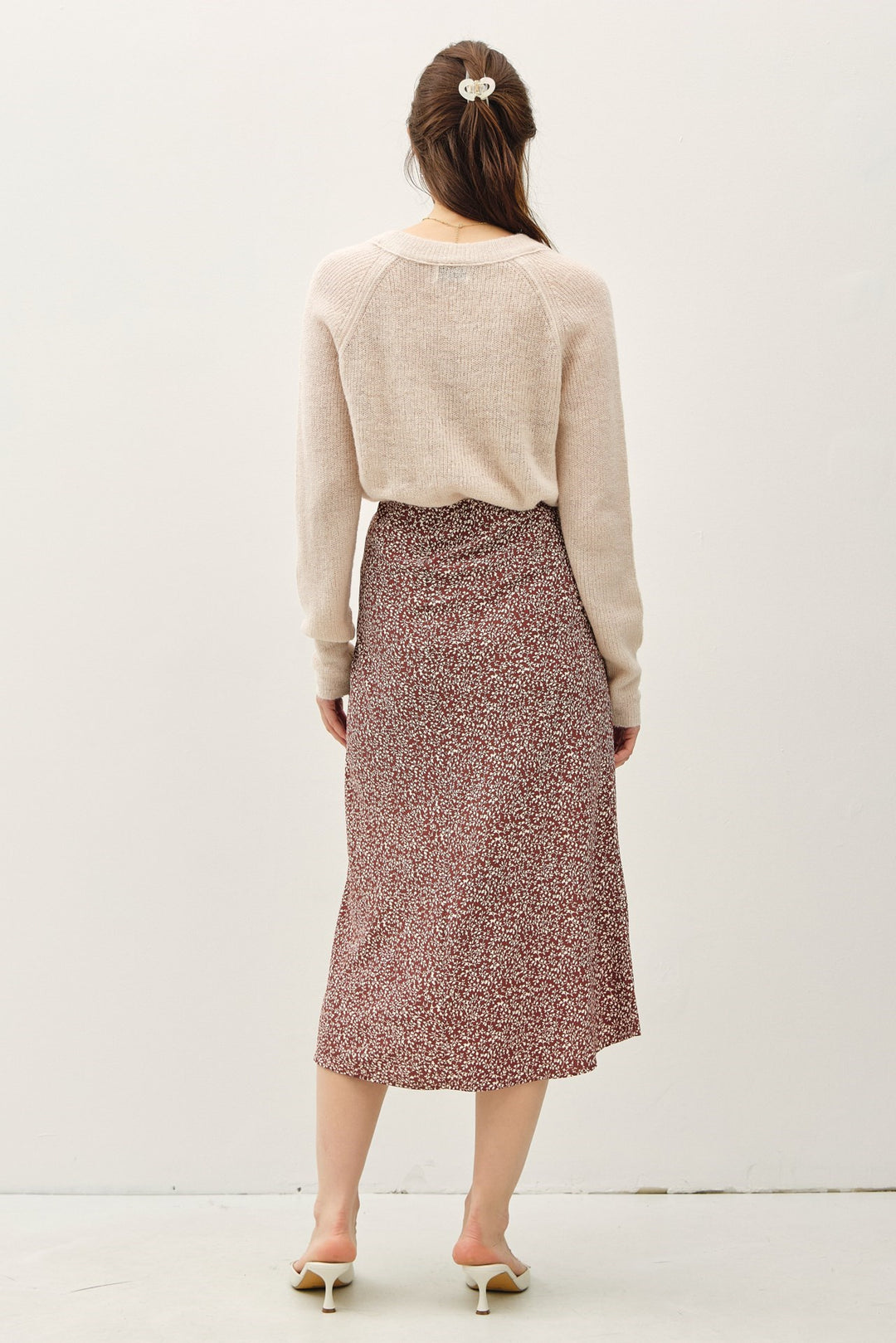 Dainty Print Fall Skirt