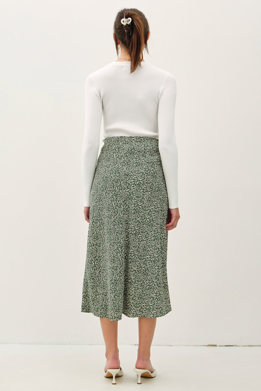 Dainty Print Fall Skirt