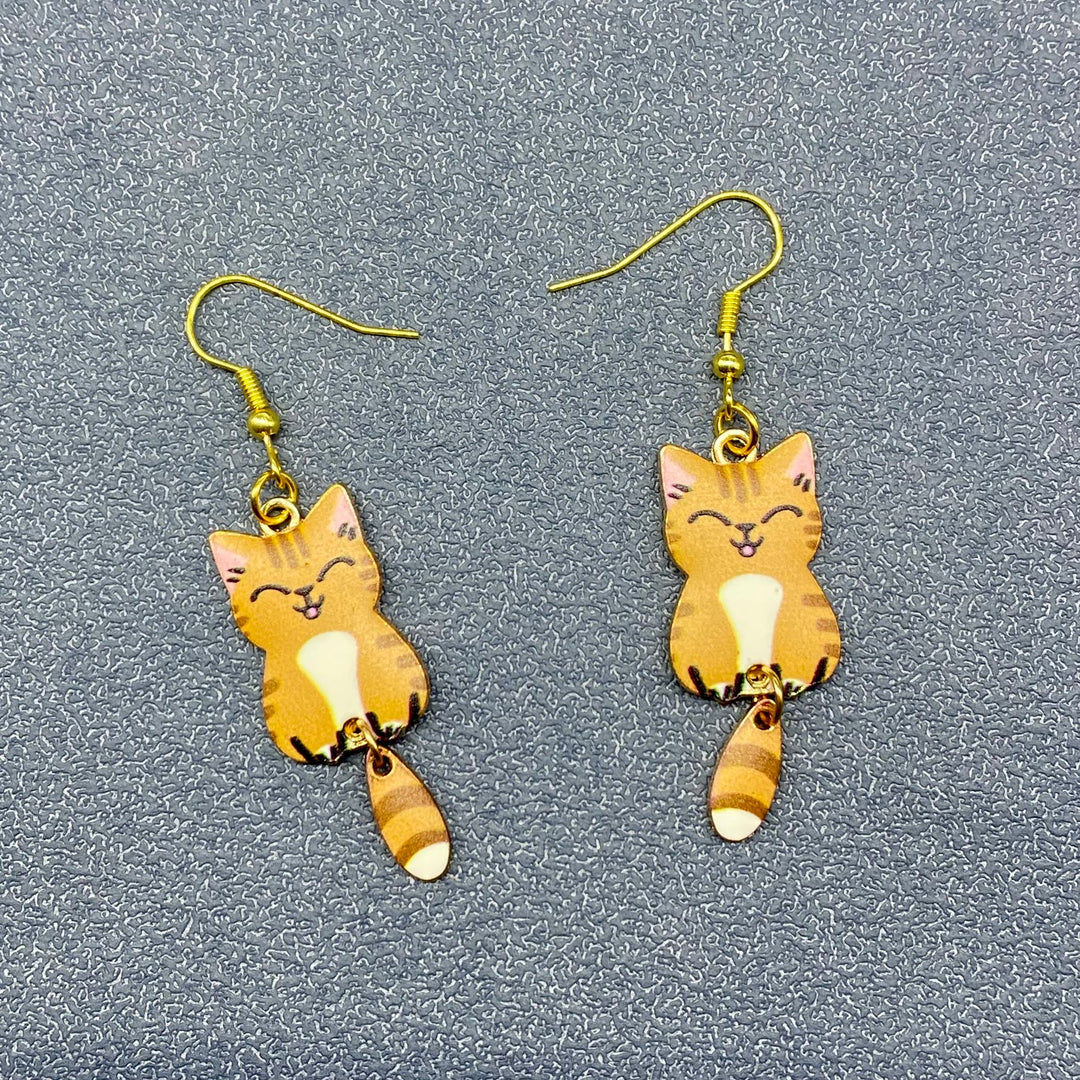 Short Cutesy Cat Dangles
