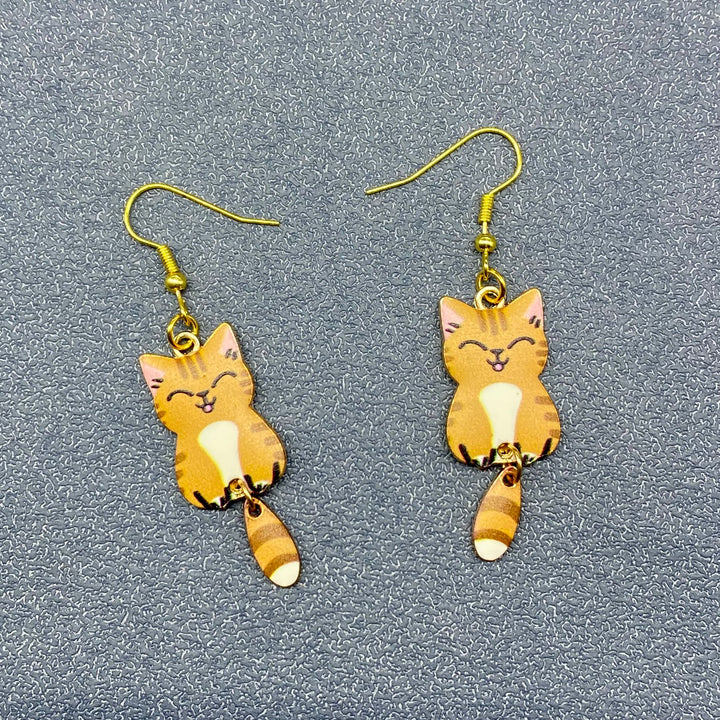 Short Cutesy Cat Dangles