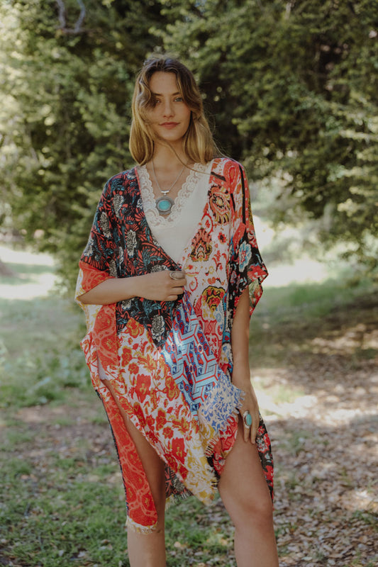 Floral Patchwork Kimono