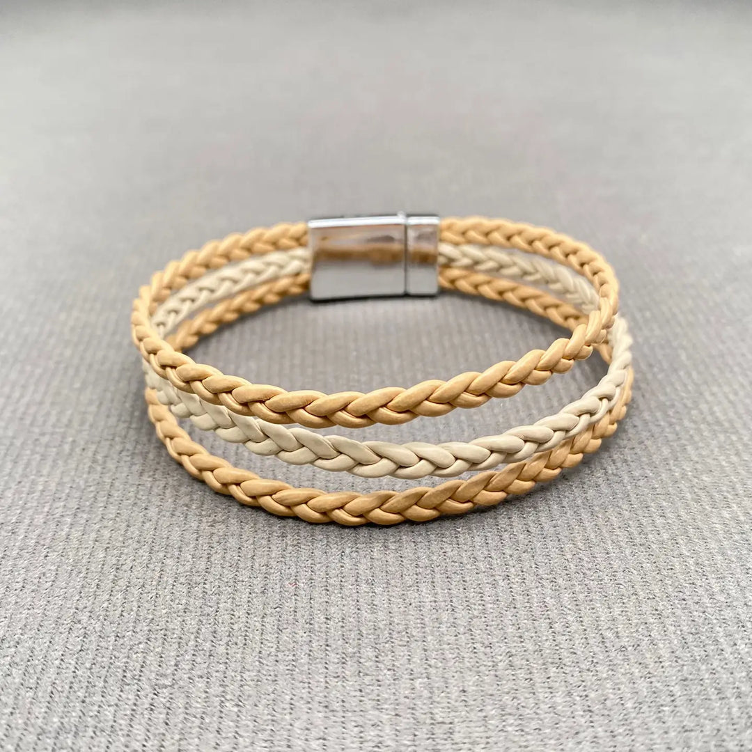 Braided Triple Layer Bracelet