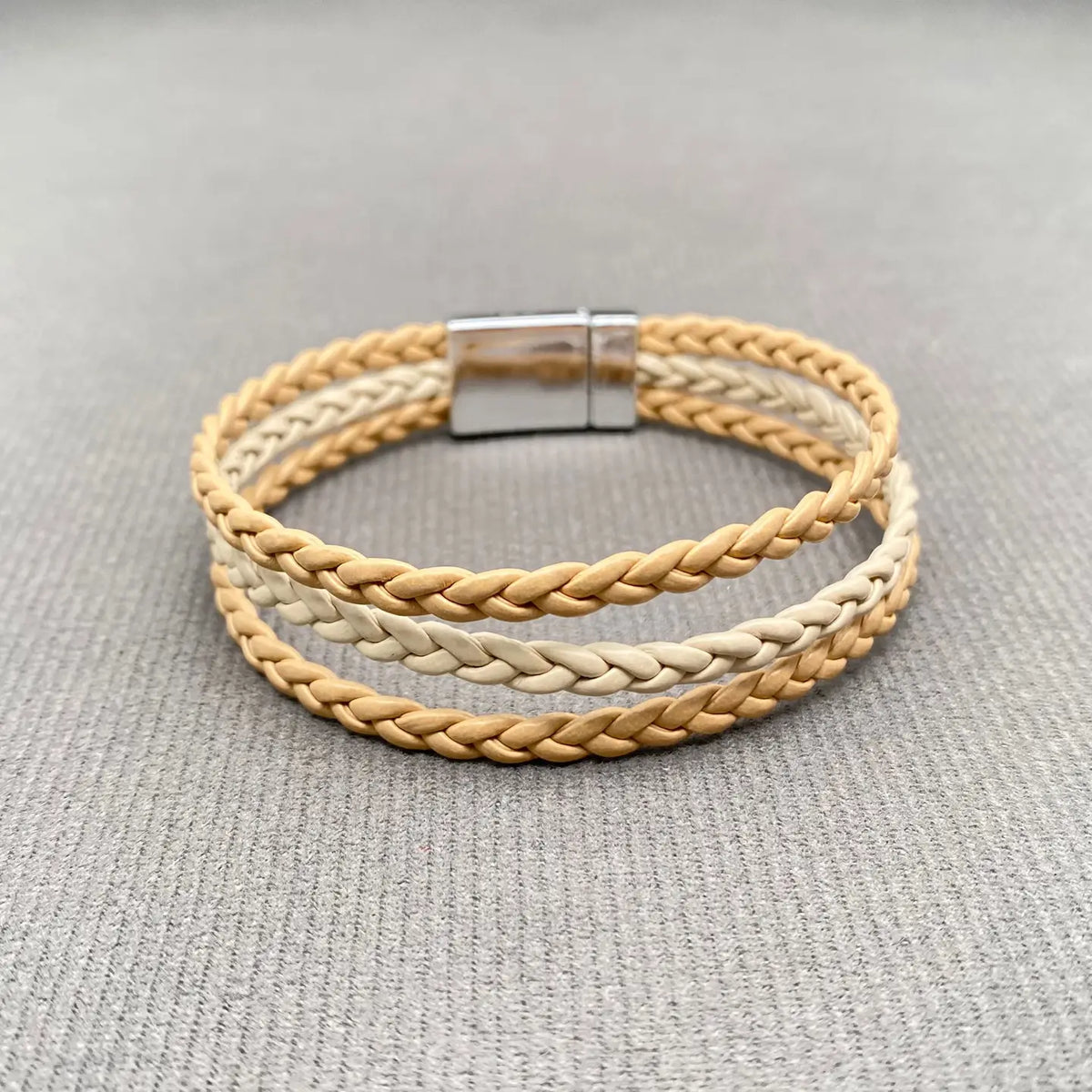 Braided Triple Layer Bracelet