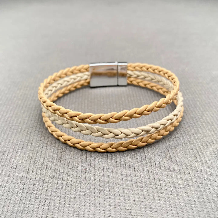 Braided Triple Layer Bracelet
