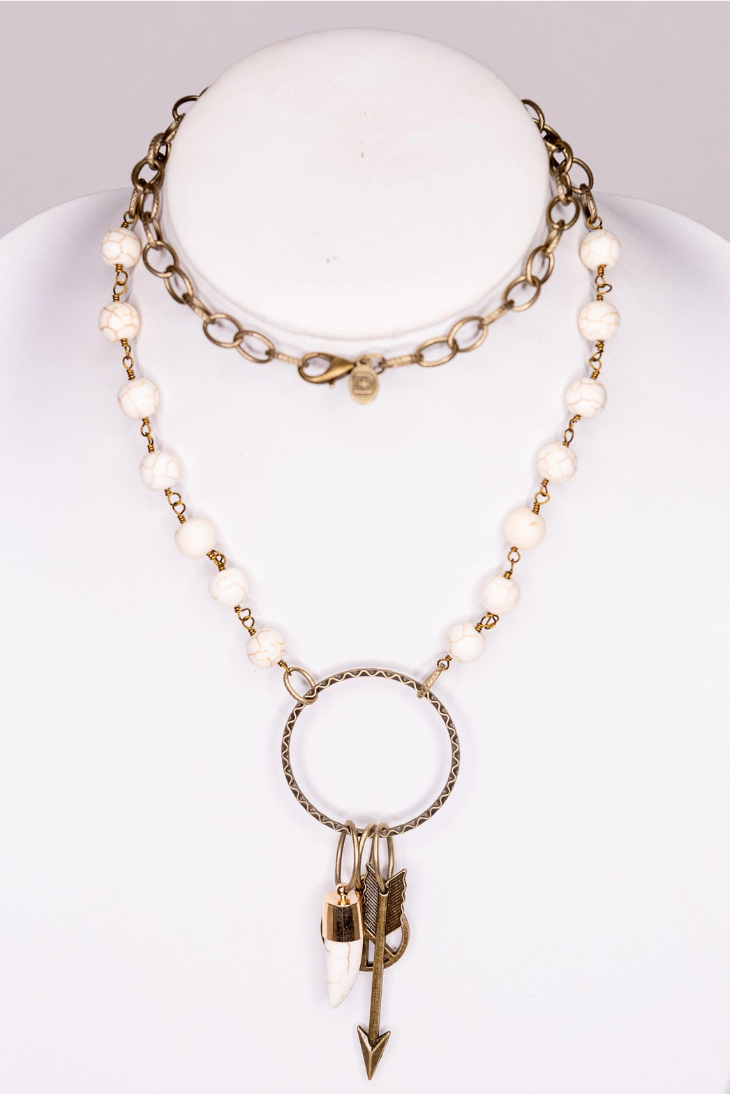 Peace Arrow Tooth Necklace