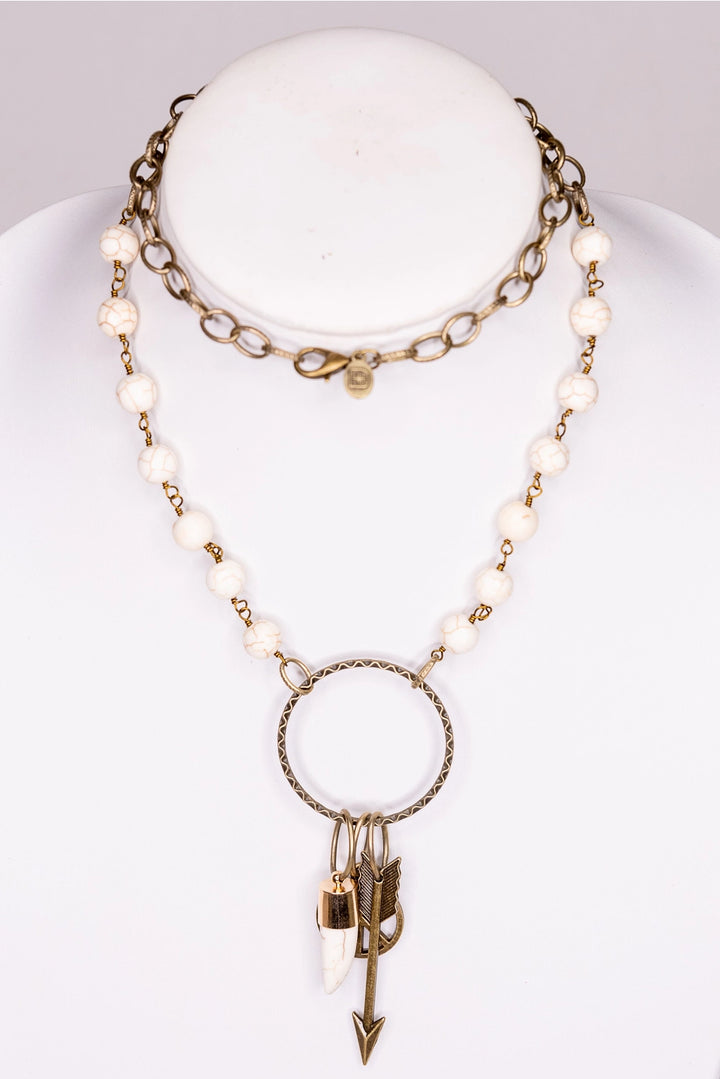 Peace Arrow Tooth Necklace