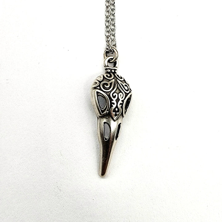 Antique Silver Raven's Relic Necklace