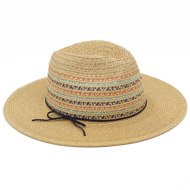 Multicolor Straw Panama Hat