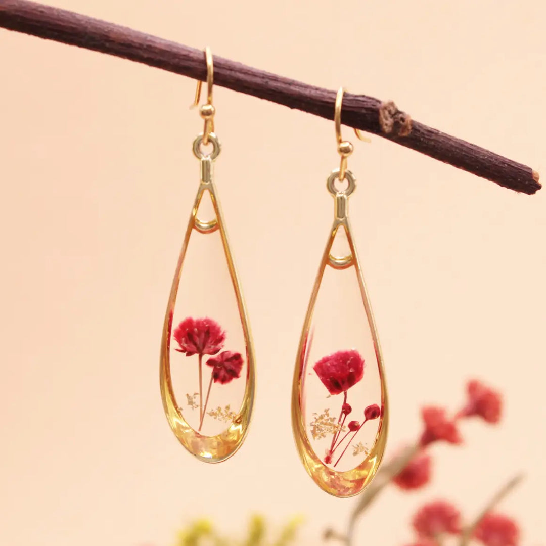 Pressed Flowers Earring Collection