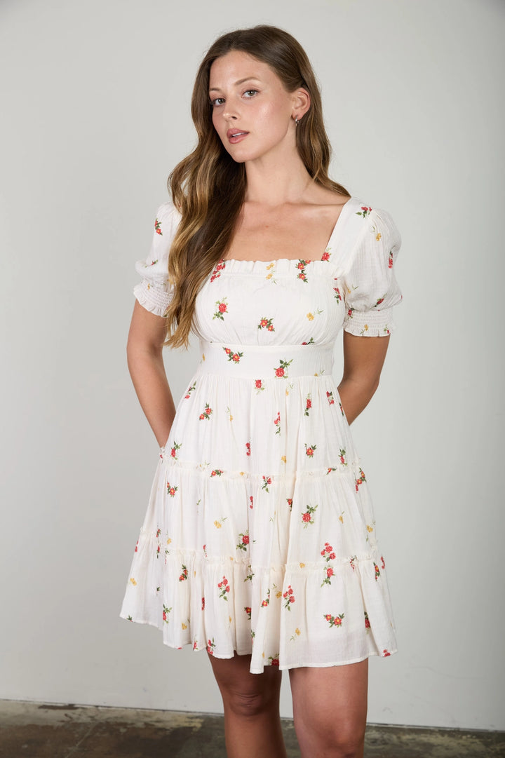 Dainty Flower Mini Dress
