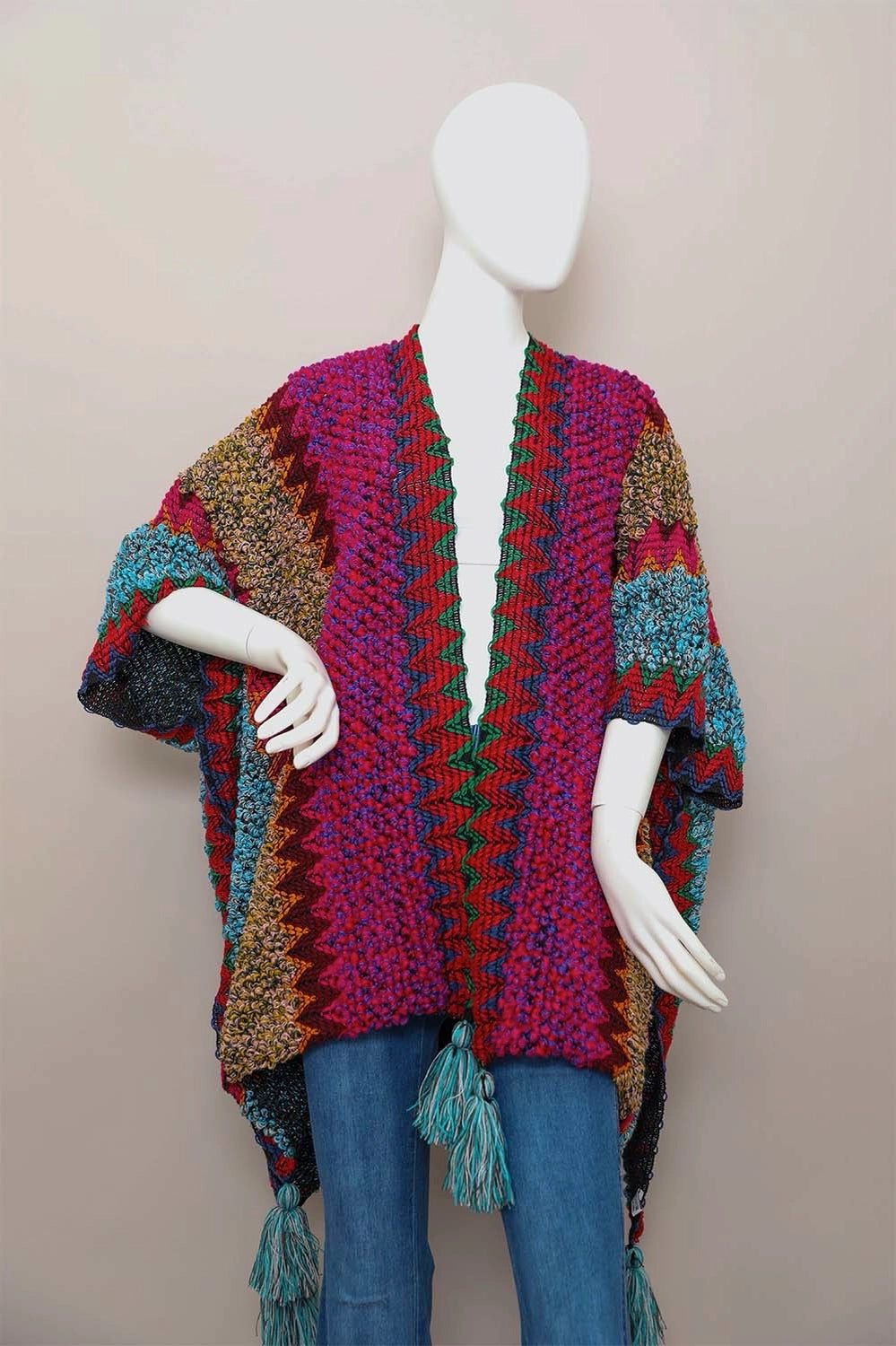 Bold Crochet Ruana