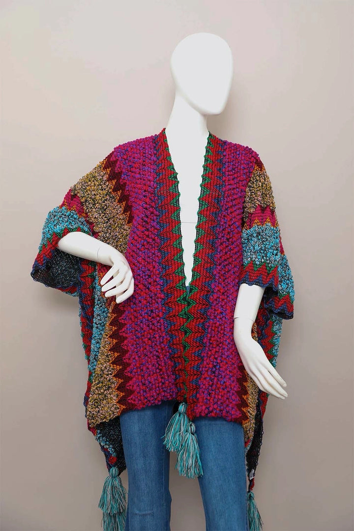 Bold Crochet Ruana