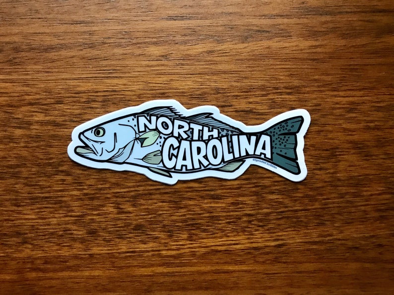 North Carolina Fishing Sticker