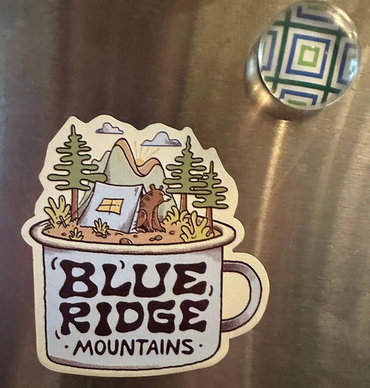 Blue Ridge Mountains Mug Magnet