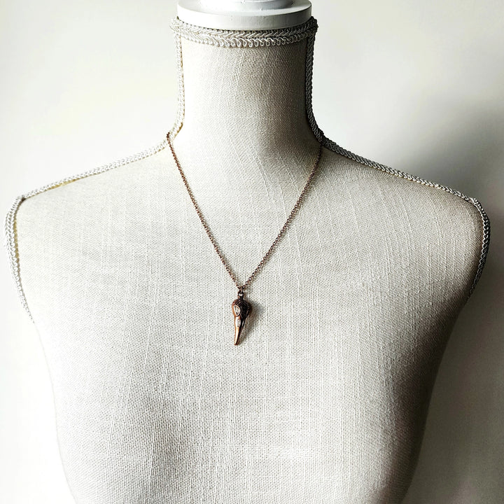 Antique Copper Raven's Relic Necklace