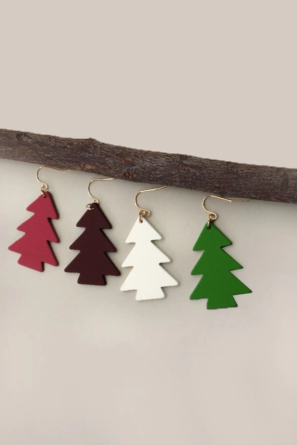 Wooden Tree Cutout Dangles