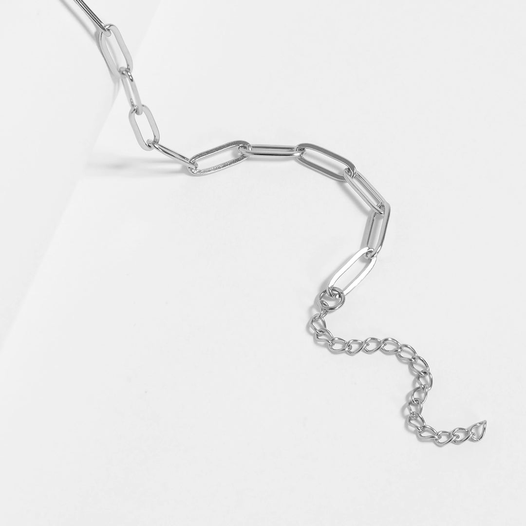 Stainless Steel Paperclip Chain Necklace