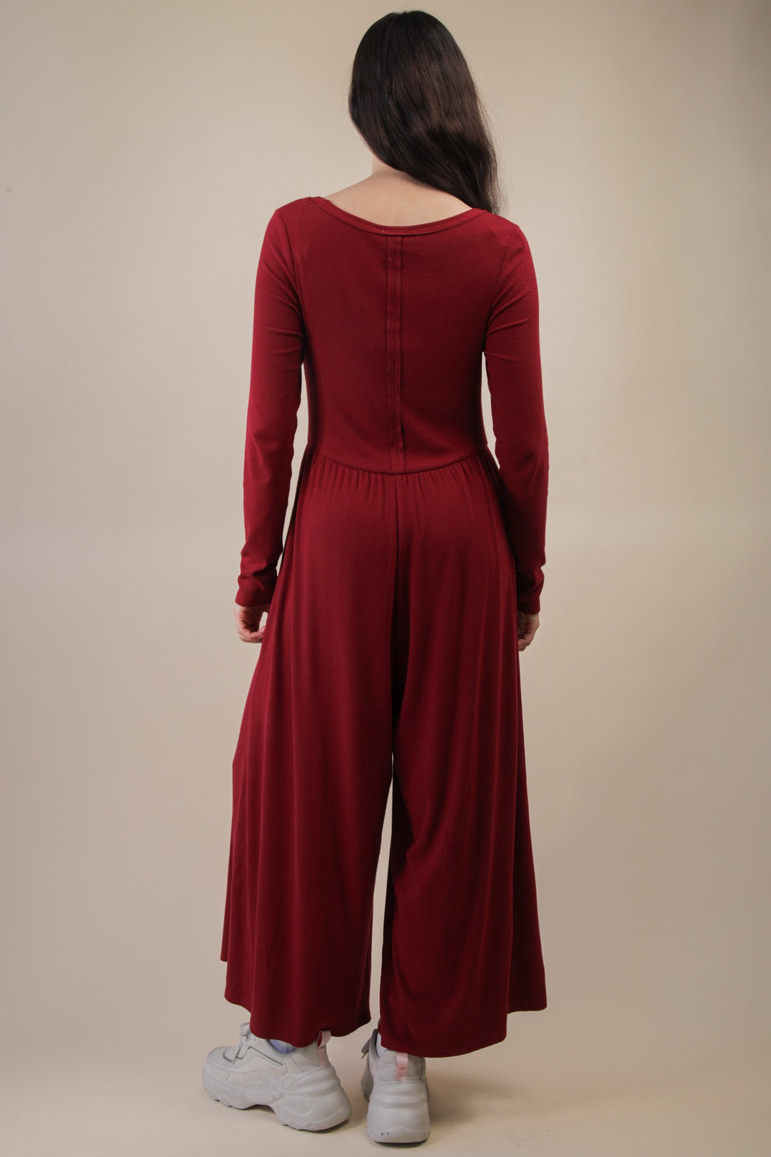 Round Neck Casual Jumpsuit