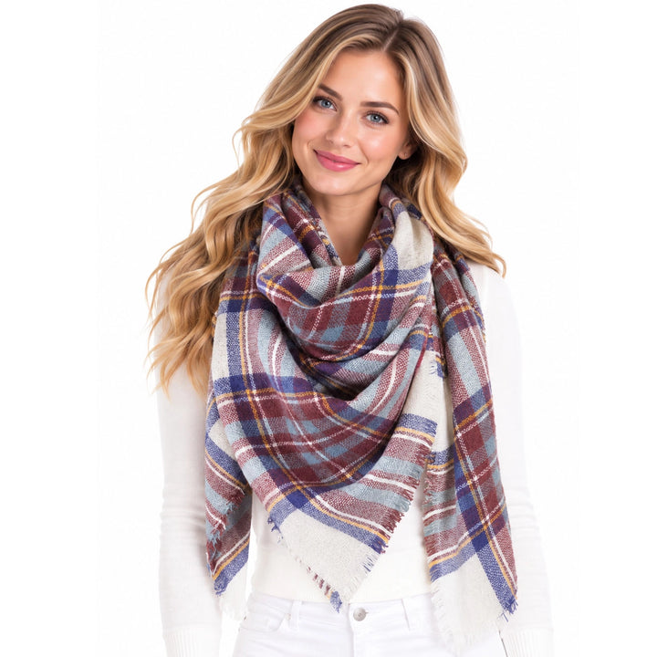 Plaid Blanket Scarf