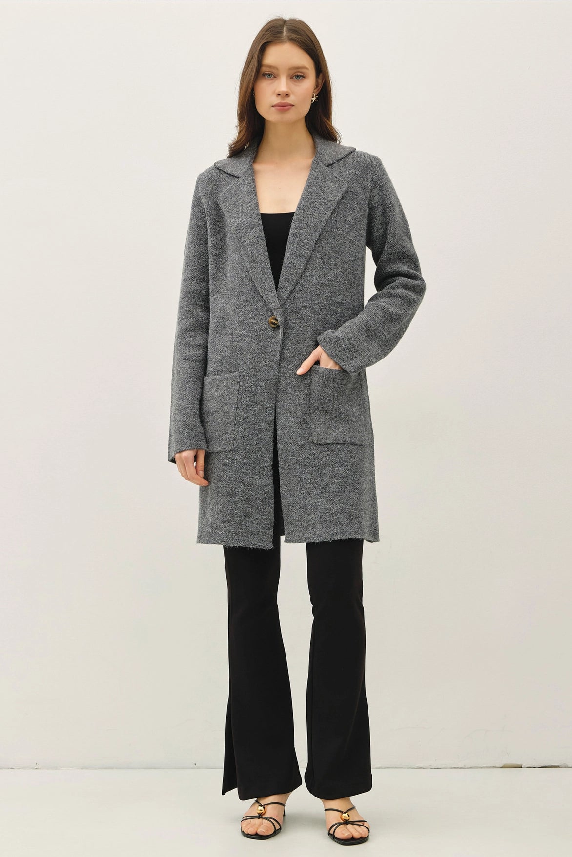 Single Button Coatigan