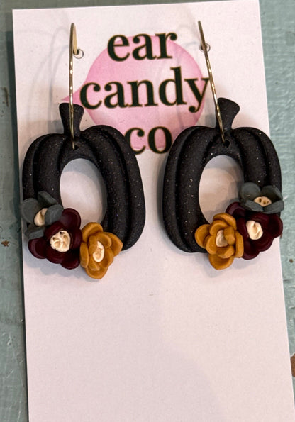 Pumpkin Hoops by Ear Candy Co.