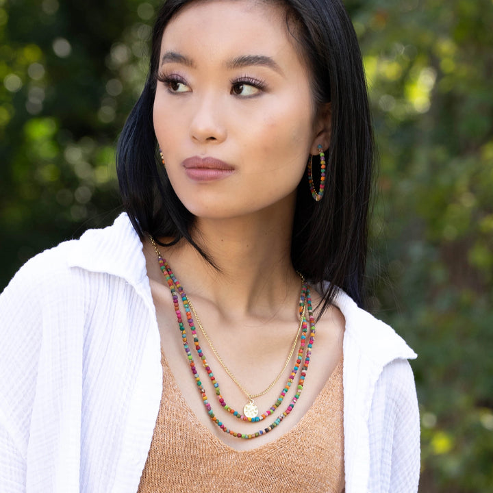 Aasha 3 Layers + Coin Necklace