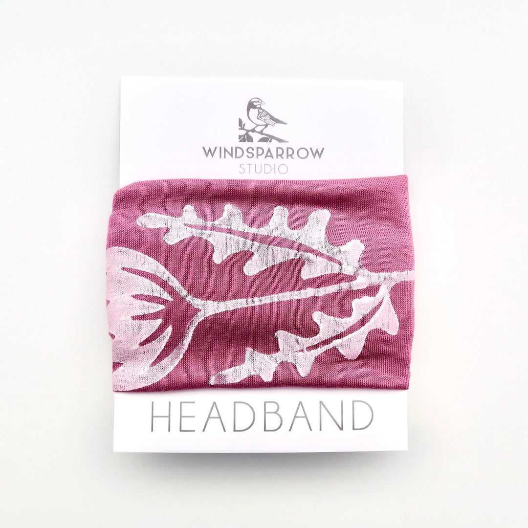 Hand Printed Flower Headband