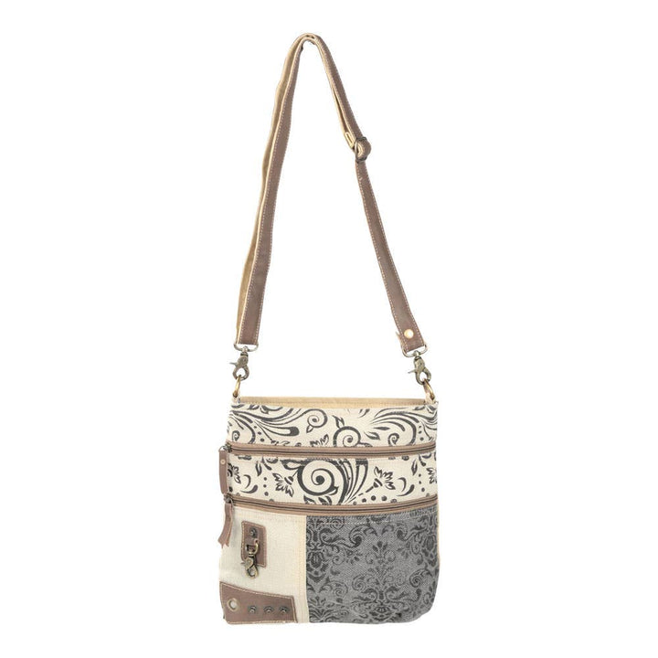 Repurposed Canvas Shoulder Bag - Paisley