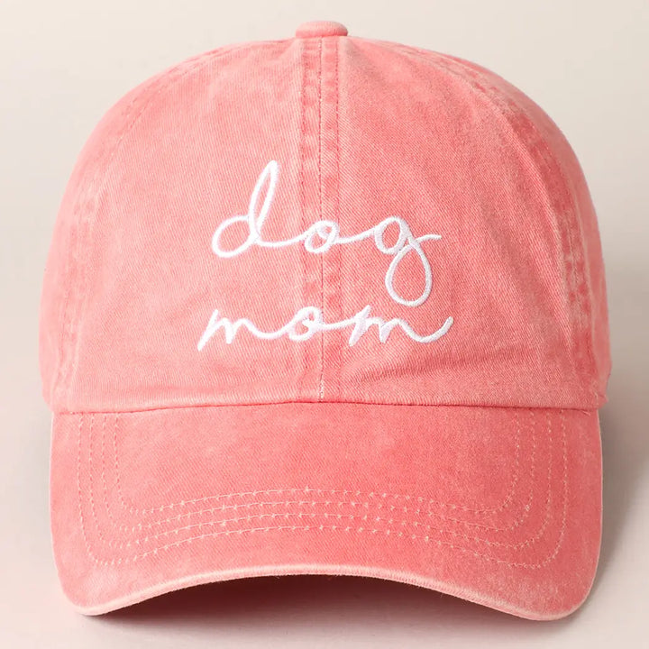 'Dog Mom' Script Baseball Cap