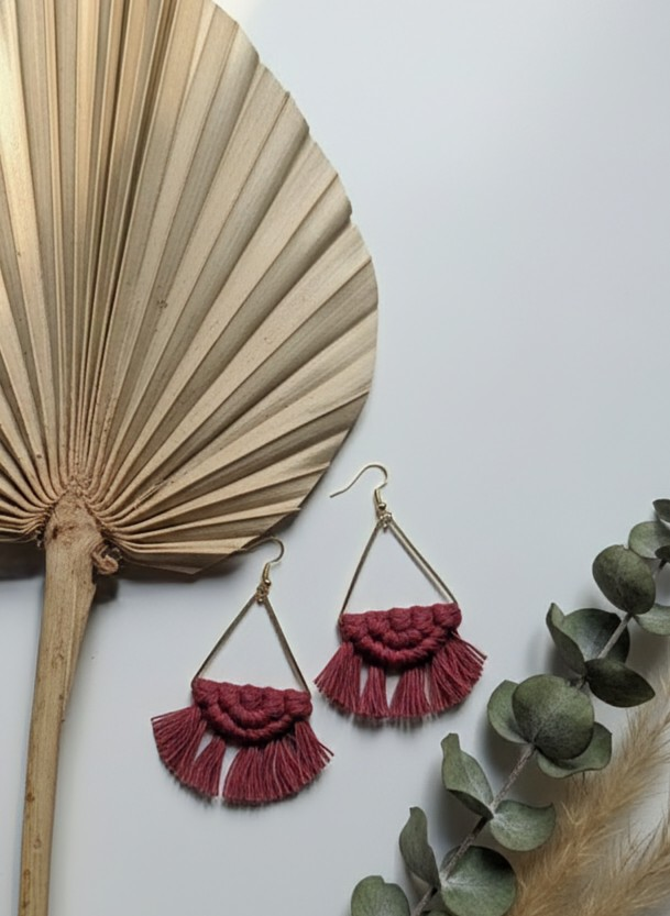 Macramé Triangle Dangles