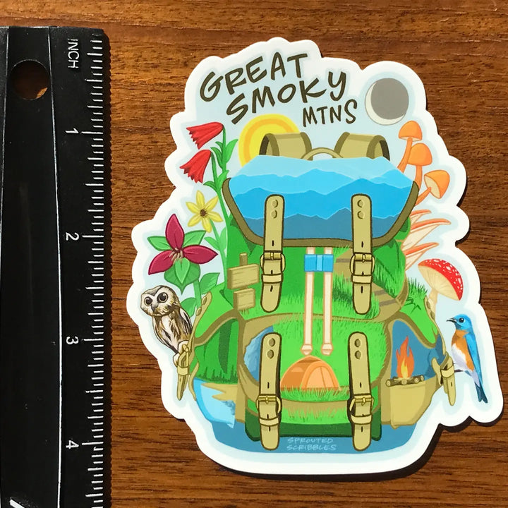 Great Smoky Mountain Backpack Sticker