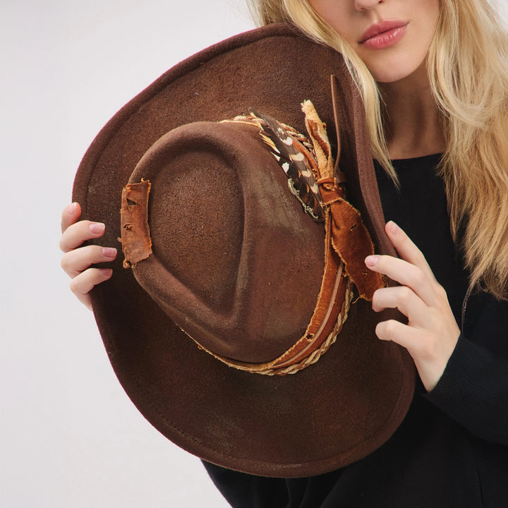 Rustic Fedora + Cowboy Hat - Patch