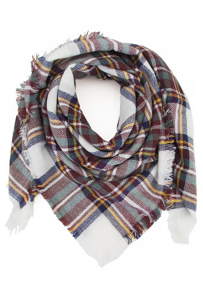 Plaid Blanket Scarf