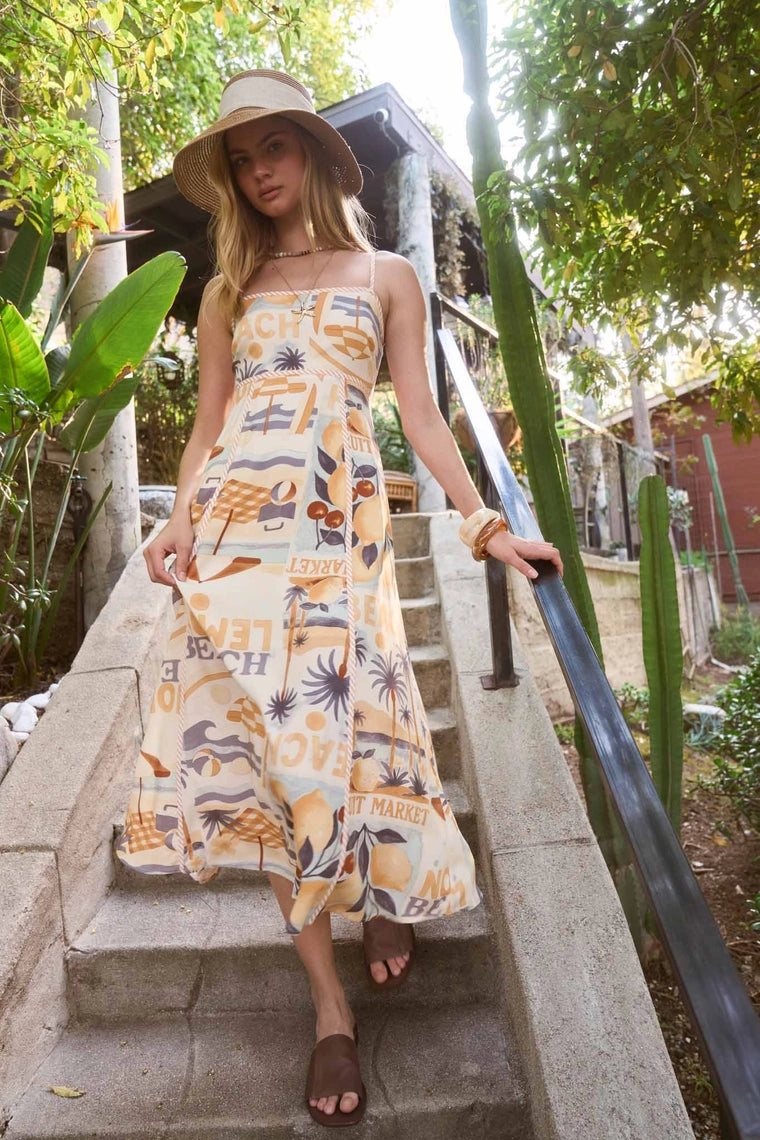 Beach Vibes Spaghetti Strap Dress