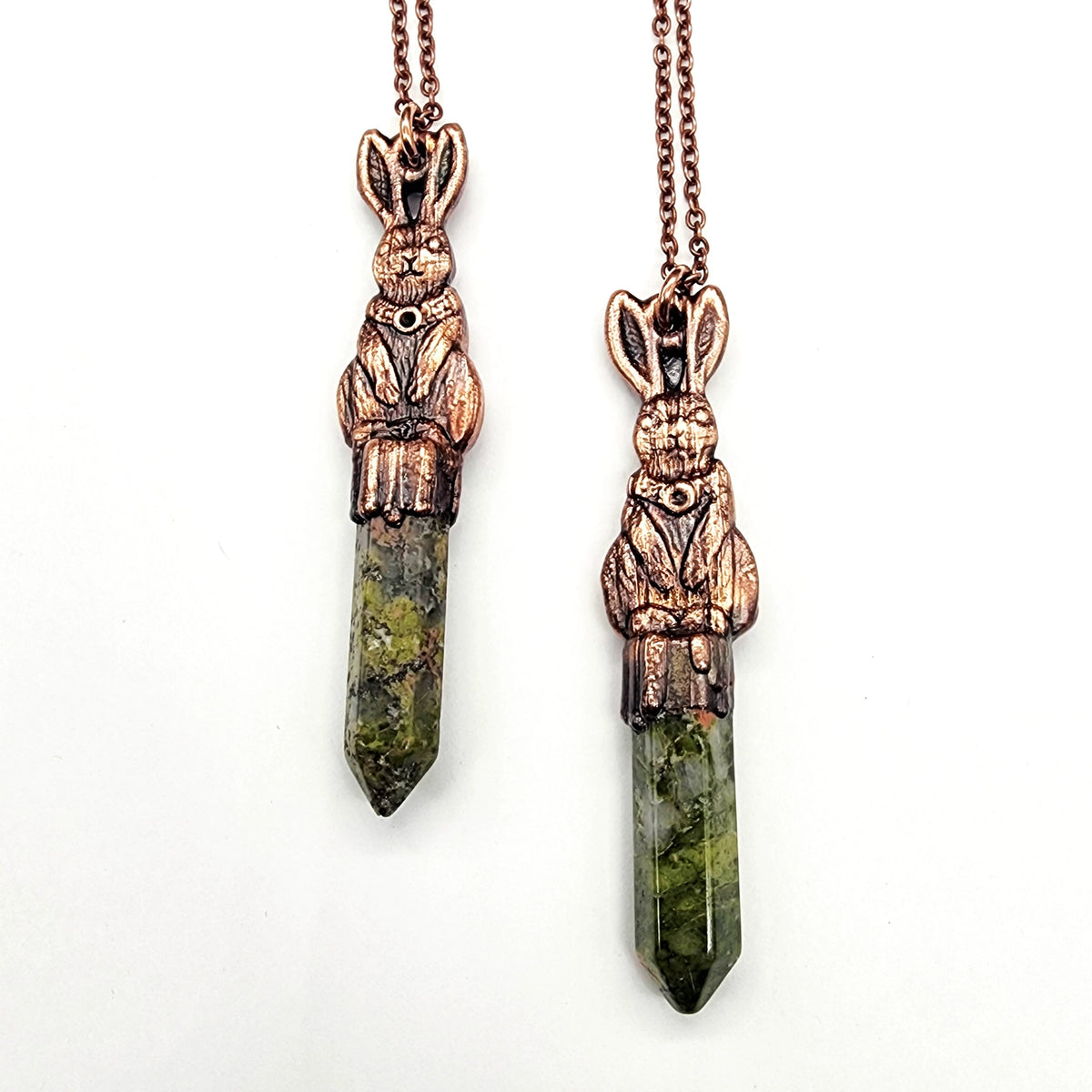 Unakite Rabbit Necklace