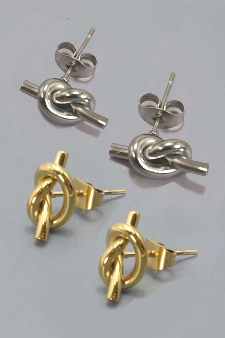 Tie The Knot 18K Studs