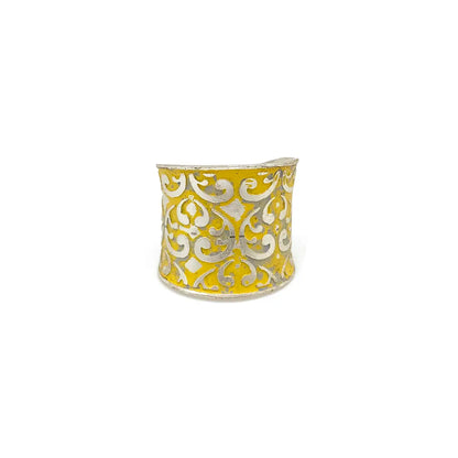 Silver Patina Cuff Ring