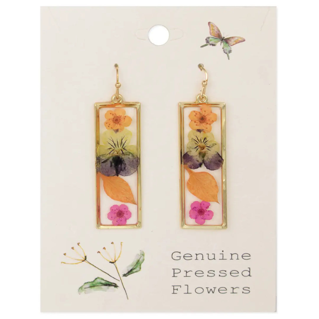 Pressed Flowers Earring Collection
