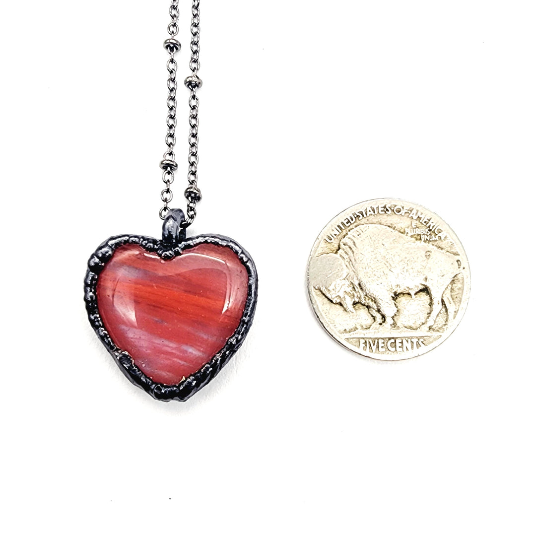 Cherry Quartz Heart Pendant