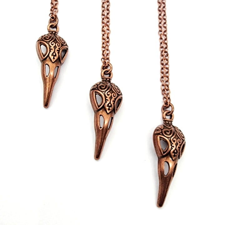 Antique Copper Raven's Relic Necklace