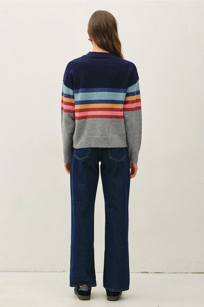 Striped Knit Sweater