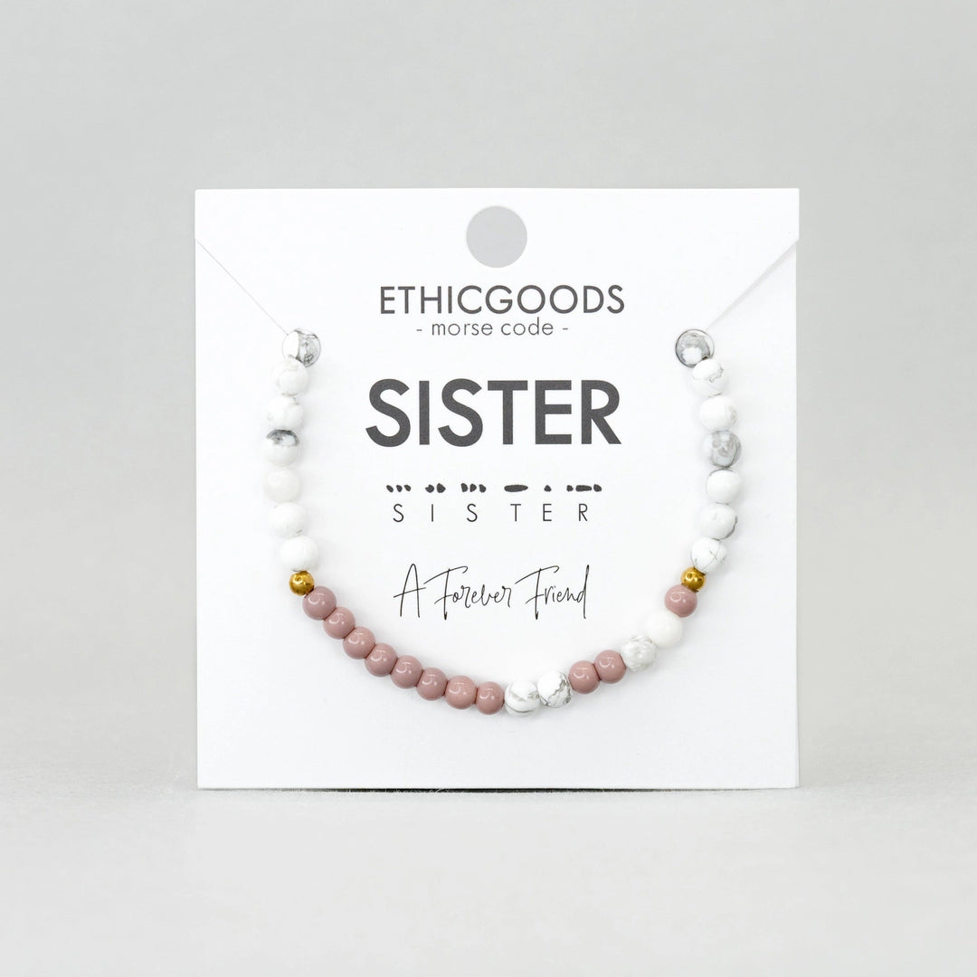 Morse Code Bracelet - SISTER
