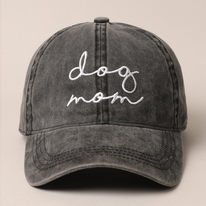 Dog Mom Script Baseball Cap