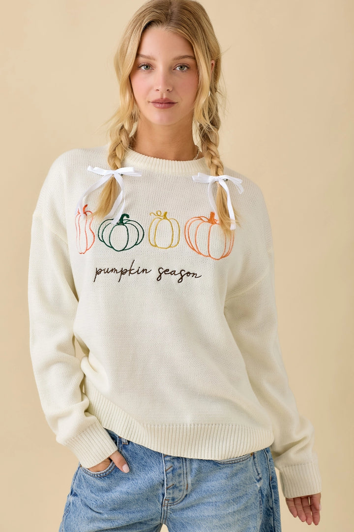 Pumpkin Season Knit Sweater