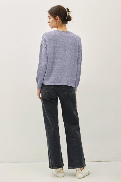Inside Out Drop Shoulder Sweater