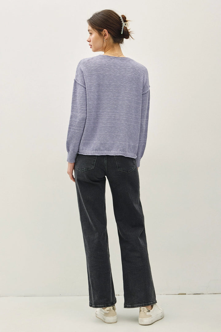 Inside Out Drop Shoulder Sweater