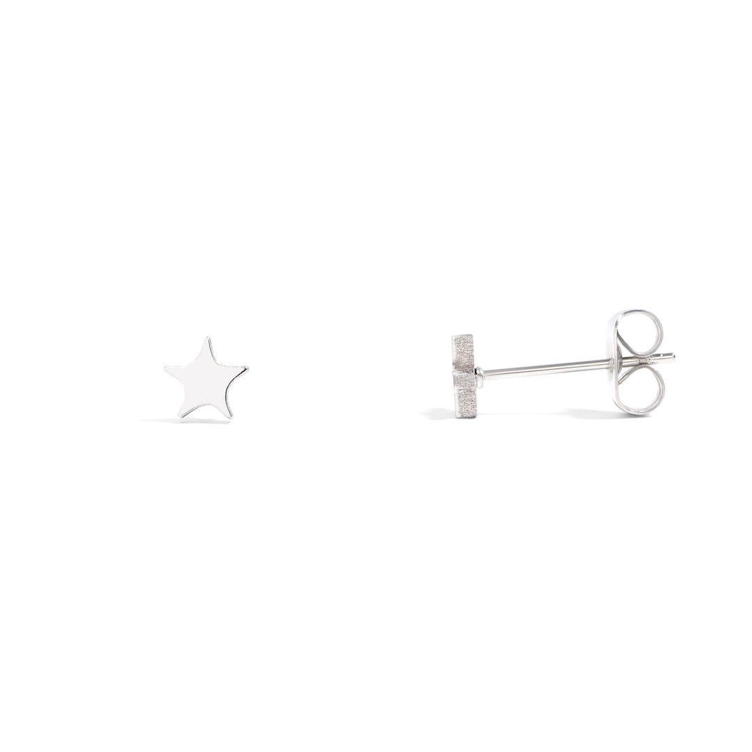 18K Gold Star Studs