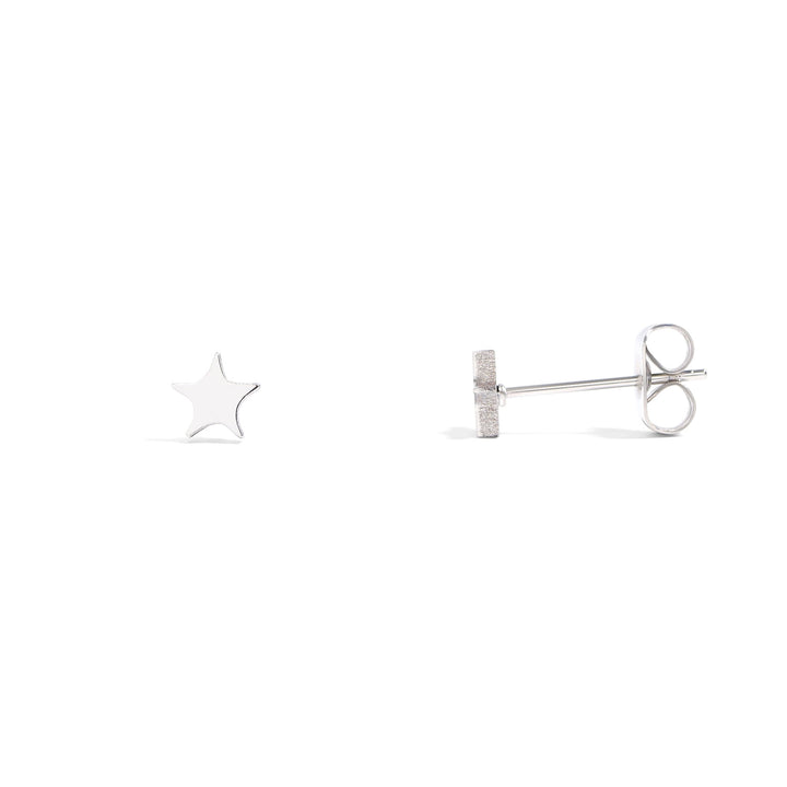18K Gold Star Studs