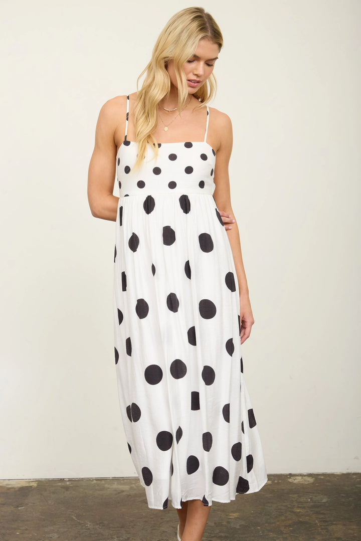 B + W Polka Dot Dress