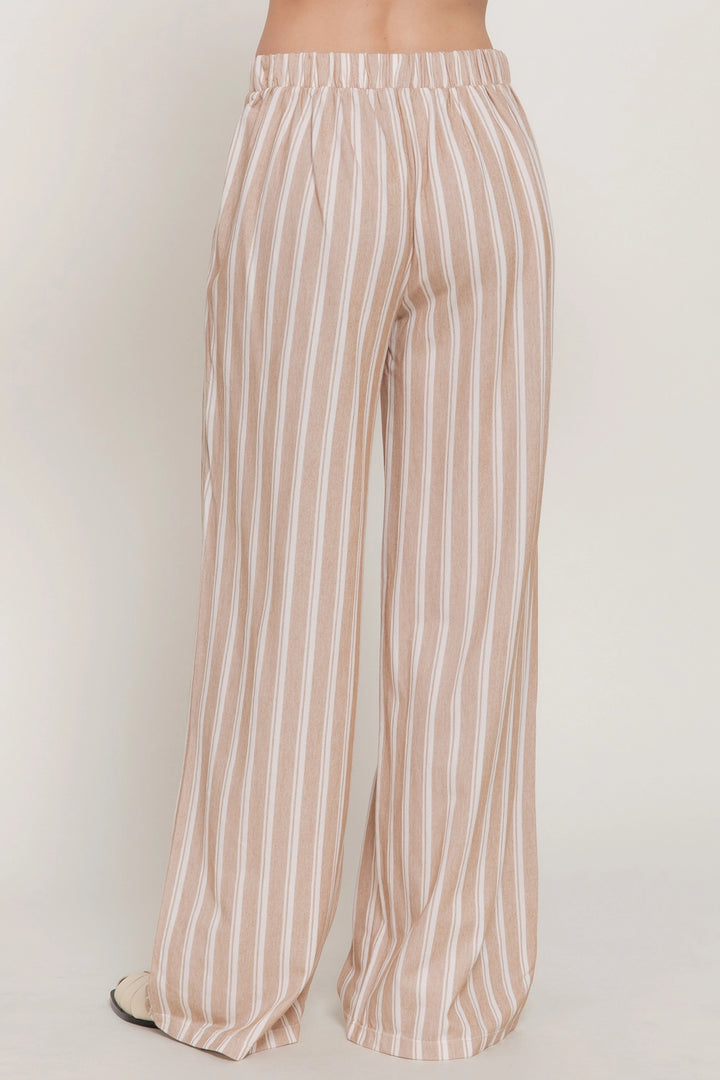 Straight Leg Striped Pants
